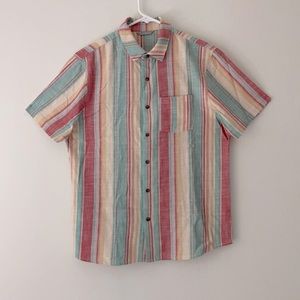 Men’s Island Stripe Button Down